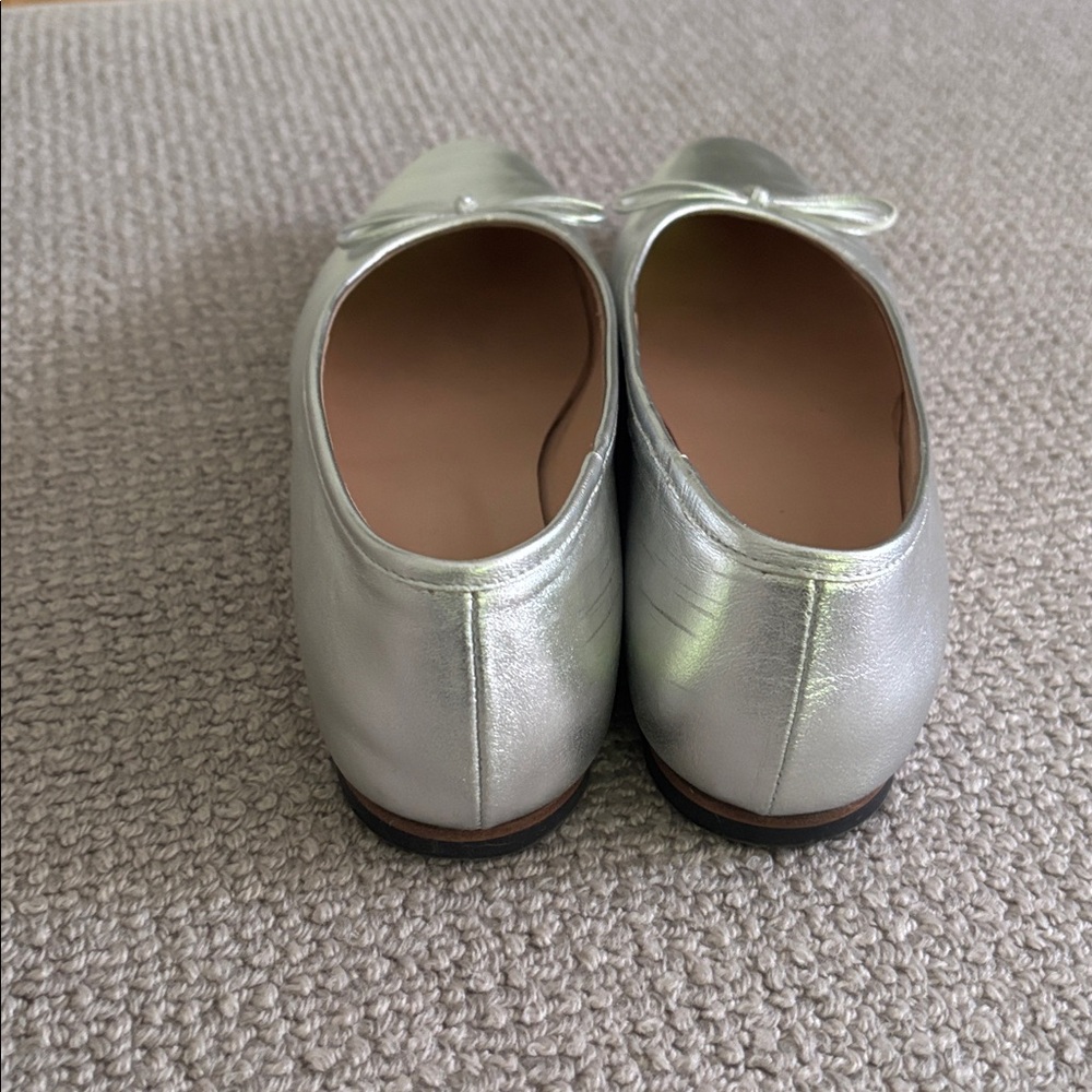 Silver ballet flats from No. 6 size 40 - Picture 4 of 6